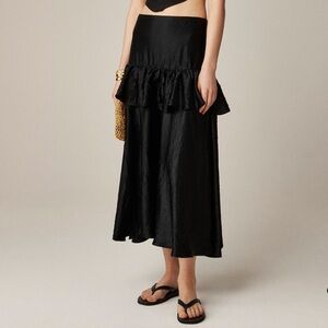 J.Crew Collection ruffle tier midi skirt US 14 NWT